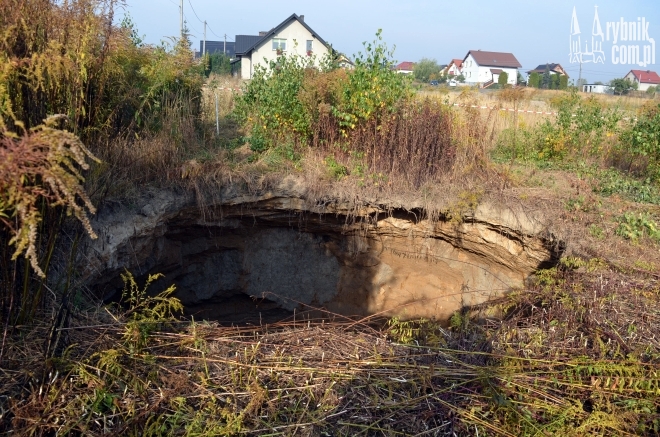 Tuż przy domach w Jankowicach powstał ogromny lej. Co z tym problemem zrobi Kompania Węglowa?, bf